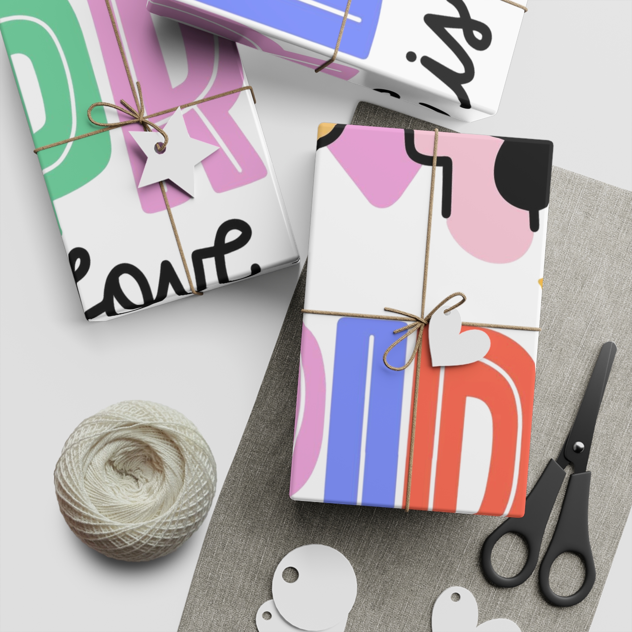 Pride Day Lettering With Lesbian Couple Gift Wrapping Paper Sheets 1pc - Image 5