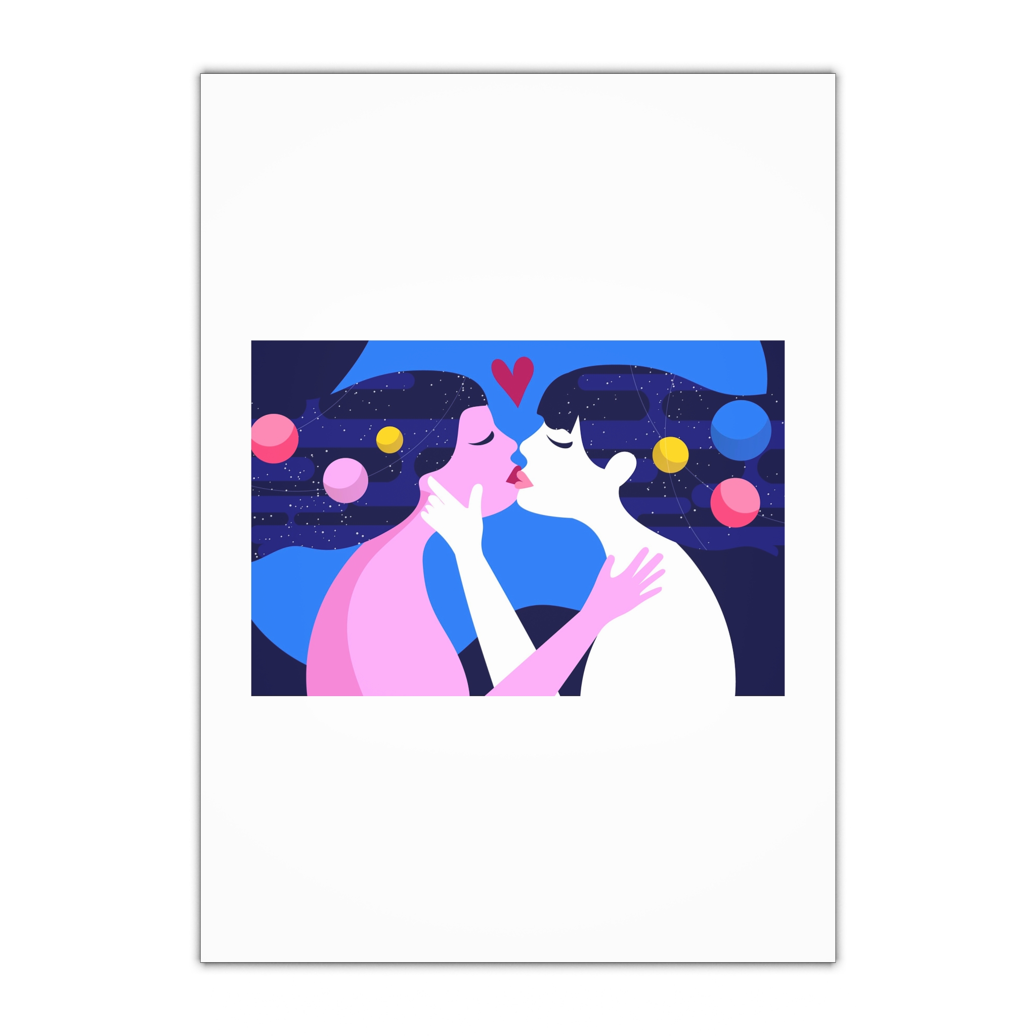 Lesbian Pride Design 4C2A53 Gift Wrapping Paper Sheets 1pc