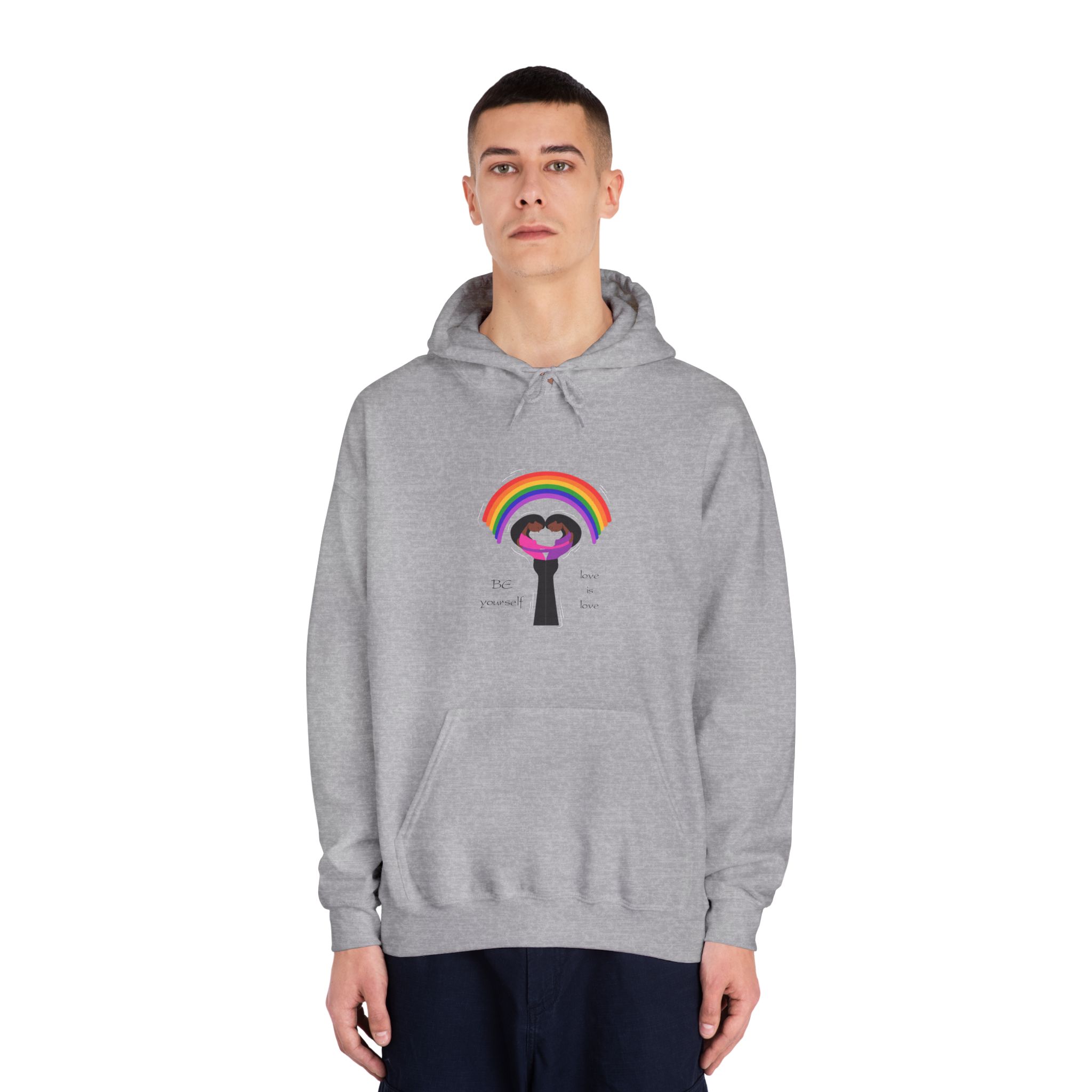 Poster Two Girls Hugging With Rainbow Unisex Dryblend Hooded Sweatshirt - Image 15