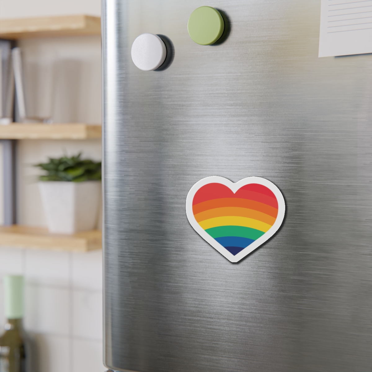 Pride Day Month Lgbt Heart With Rainbow Colors Die Cut Magnets - Image 9