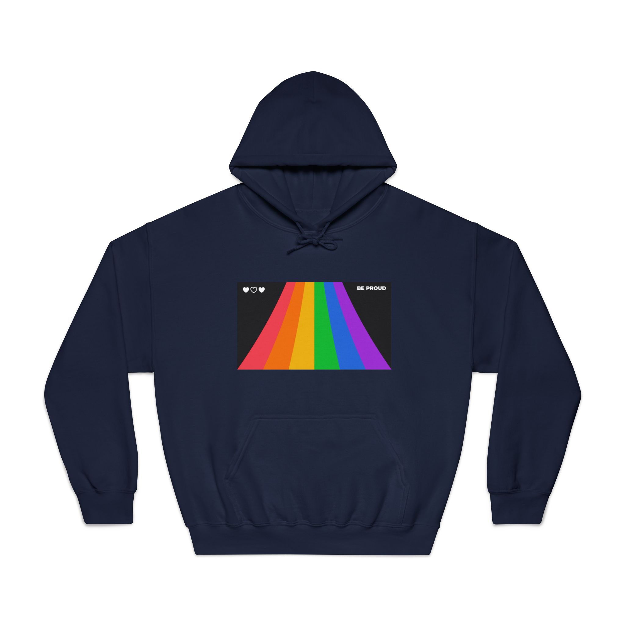 Modern Colorful Pride Zoom Background Unisex Dryblend Hooded Sweatshirt - Image 29