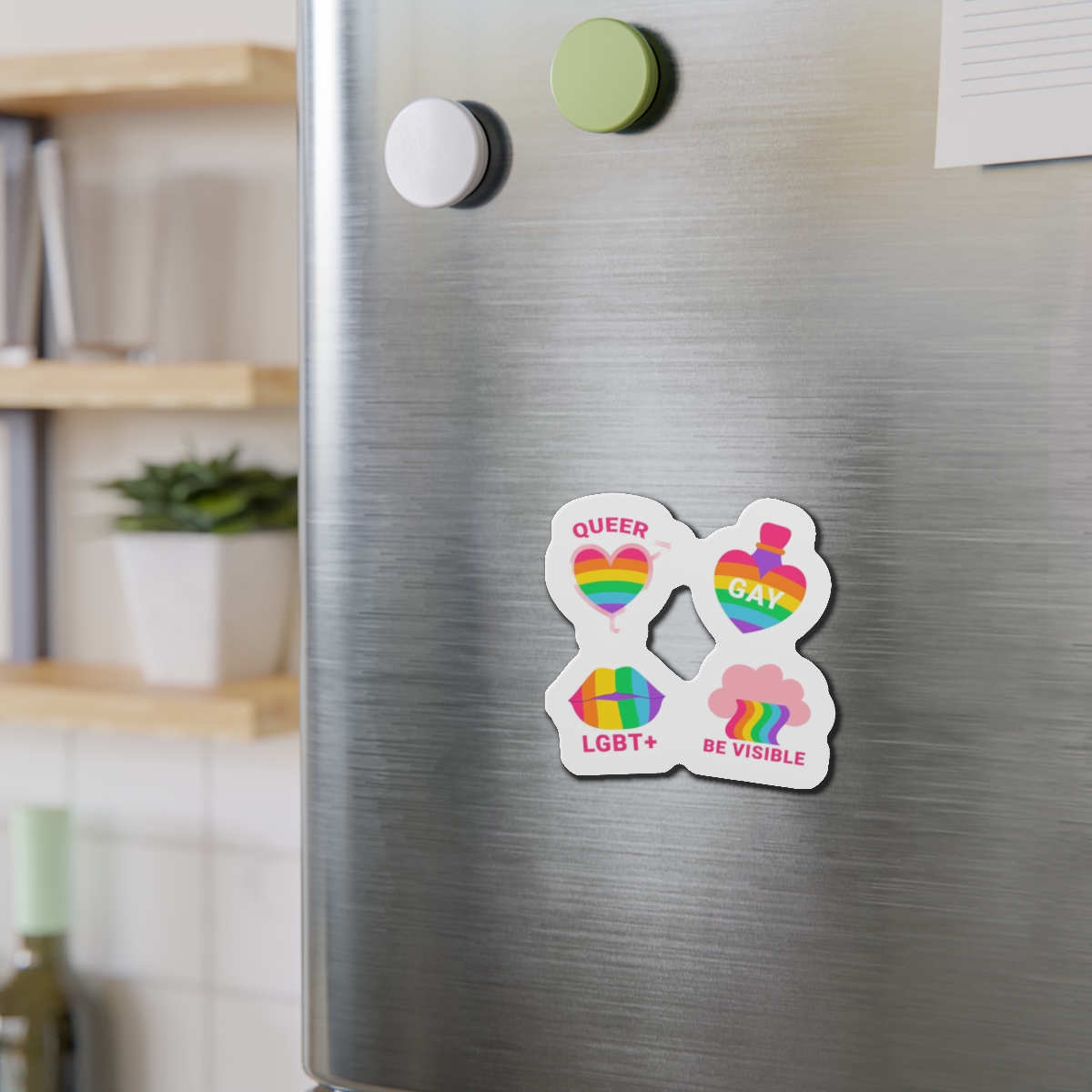 Flat Labels Collection Pride Month Celebration (2) Die Cut Magnets - Image 9