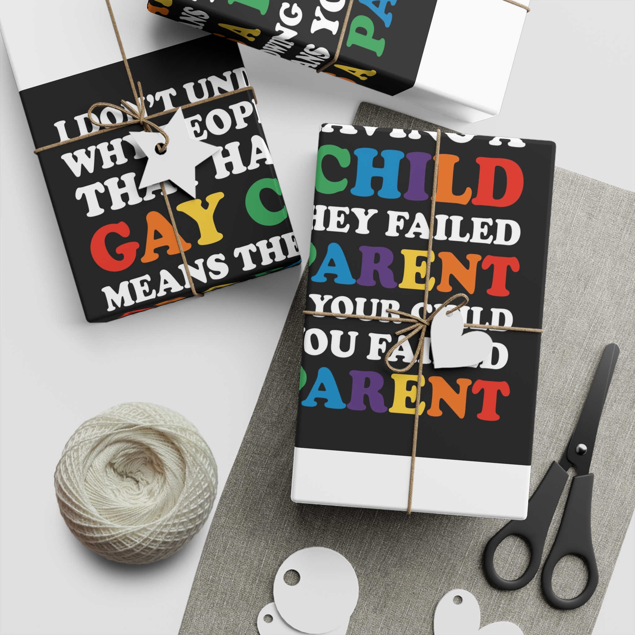 Pride Gay Lgbt Rainbow Tshirt Design(1) Gift Wrapping Paper Sheets 1pc - Image 2