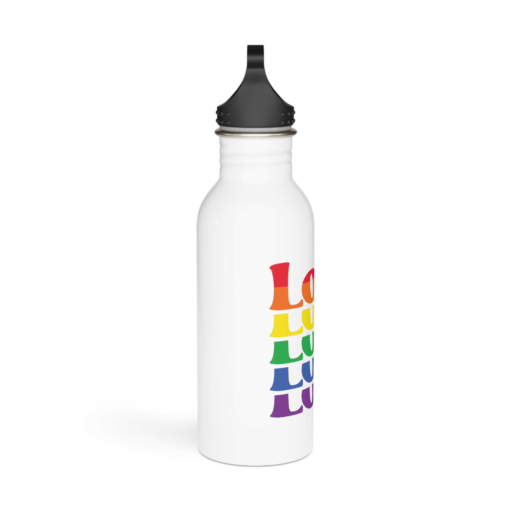 Gay Pride Svg Design (1) Stainless Steel Water Bottle - Image 2