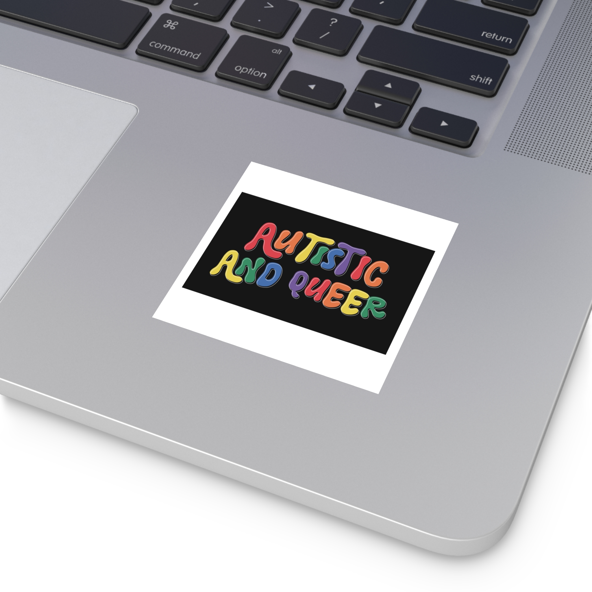Pride Lgbtq Gay Typography Vector Tshirt Design(6) Laminate Stickers Square - Image 7
