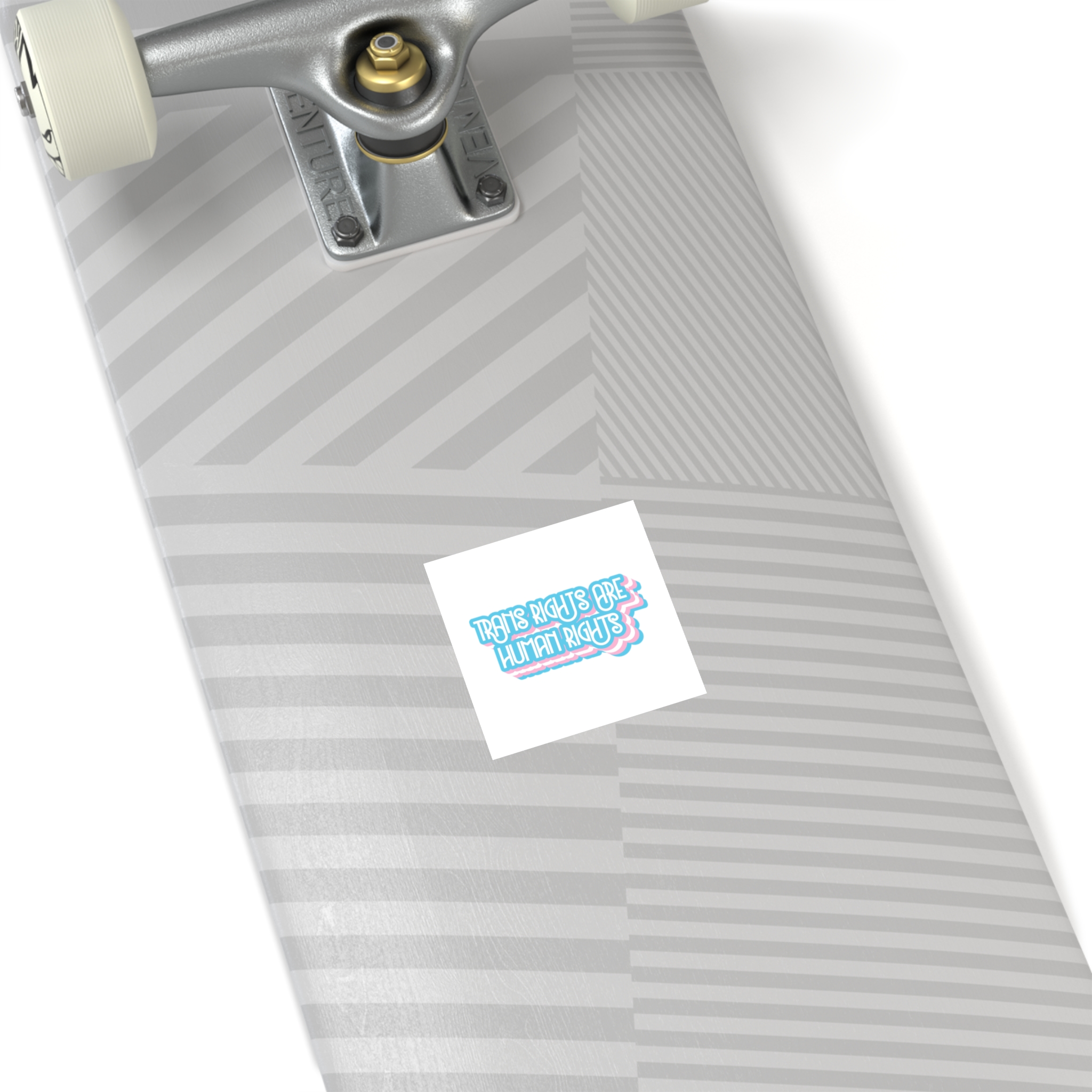 Pride Day Lettering With Human Rights Laminate Stickers Square - Image 16