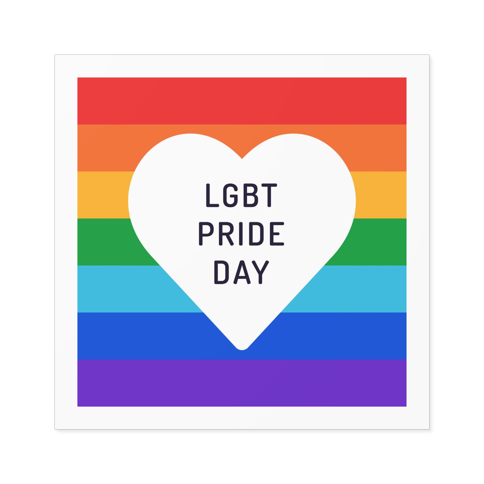 Pride Day 1 Laminate Stickers Square - Image 33