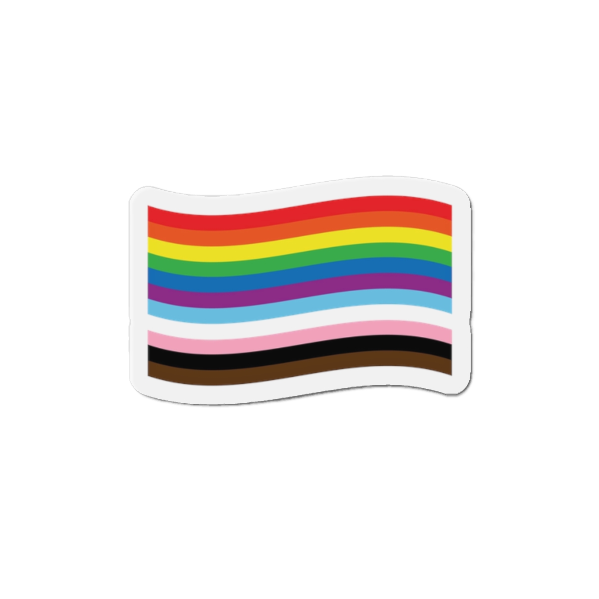 Vector Flat New Lgbtq Flag Die Cut Magnets