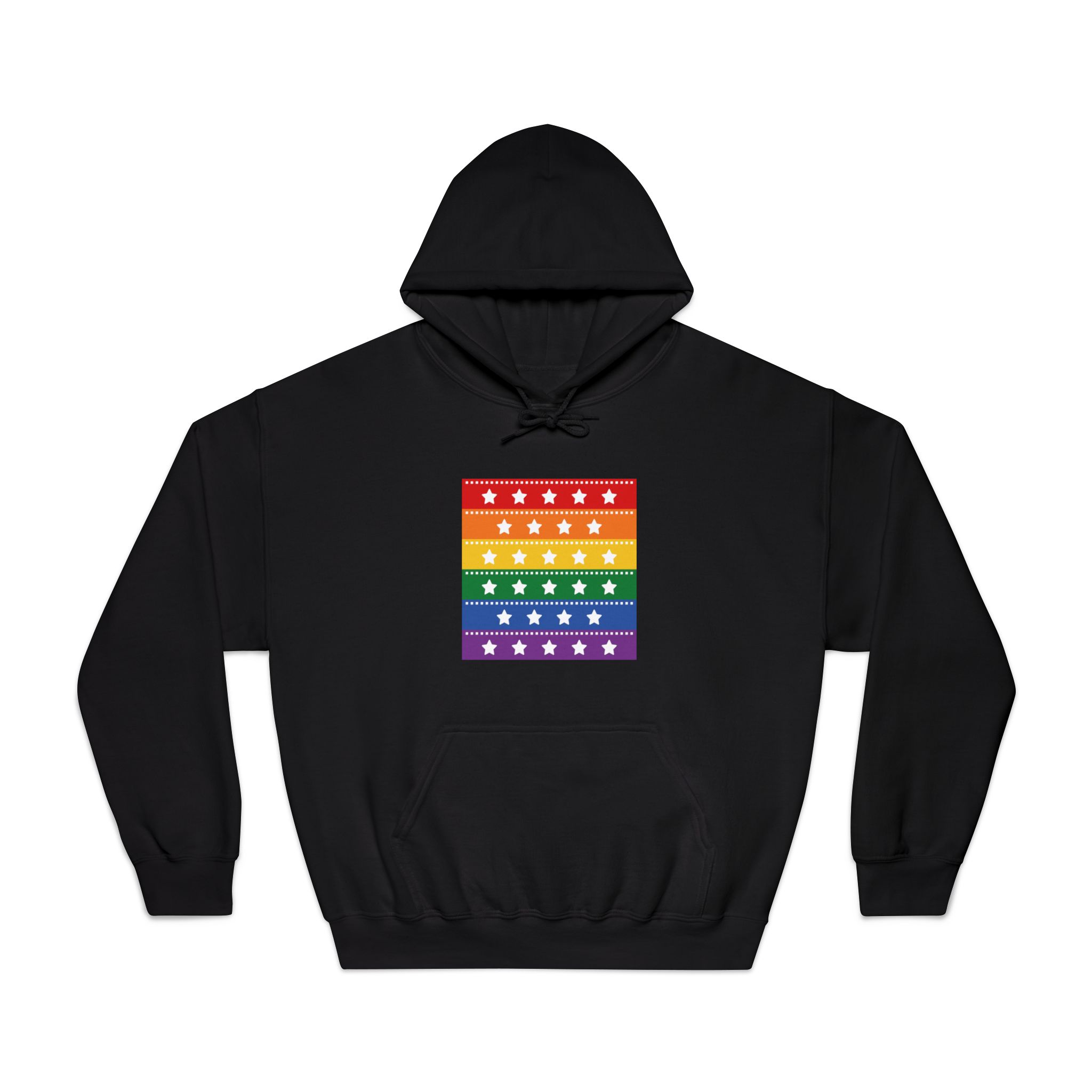Lgbt Pride Month June Lesbian Gay Bisexual Transgender Lgbtq Flag Rainbow Vector(4) Unisex Dryblend Hooded Sweatshirt - Image 9