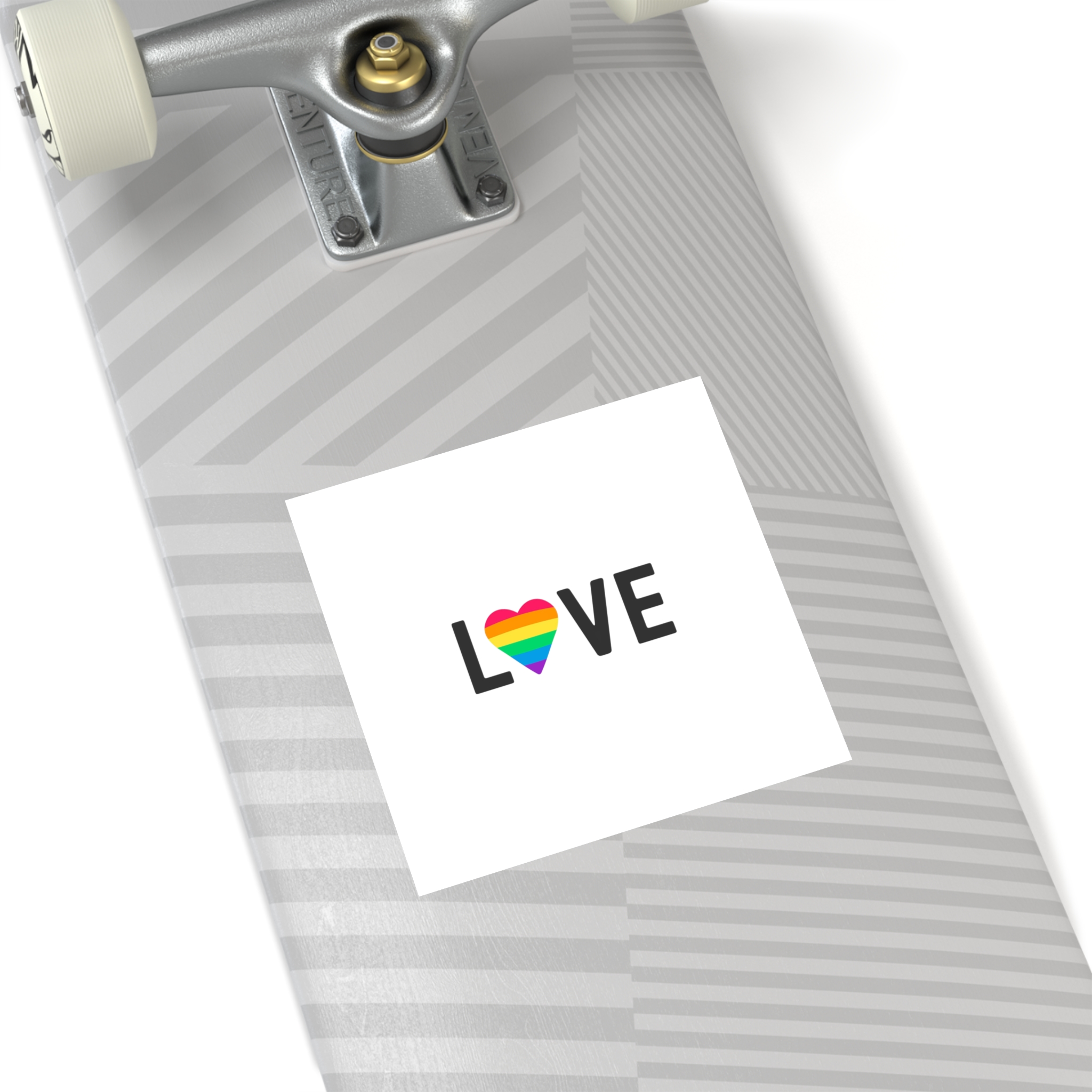 Love Lgbt Rainbow Heart Diversity Love Flag Flat Vector Illustration Laminate Stickers Square - Image 36