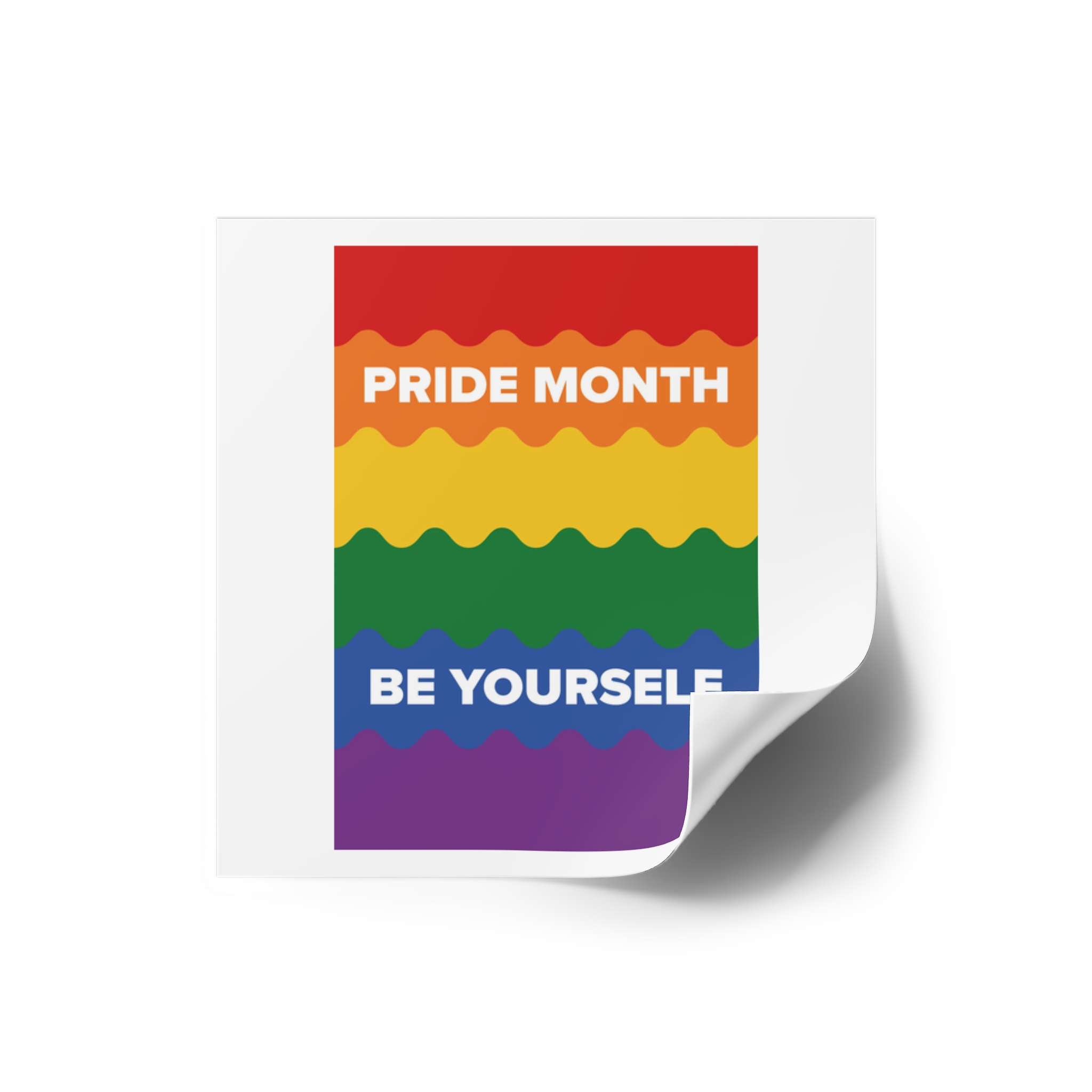 Lgbt Pride Month June Lesbian Gay Bisexual Transgender Lgbtq Flag Rainbow Vector Laminate Stickers Square - Image 10