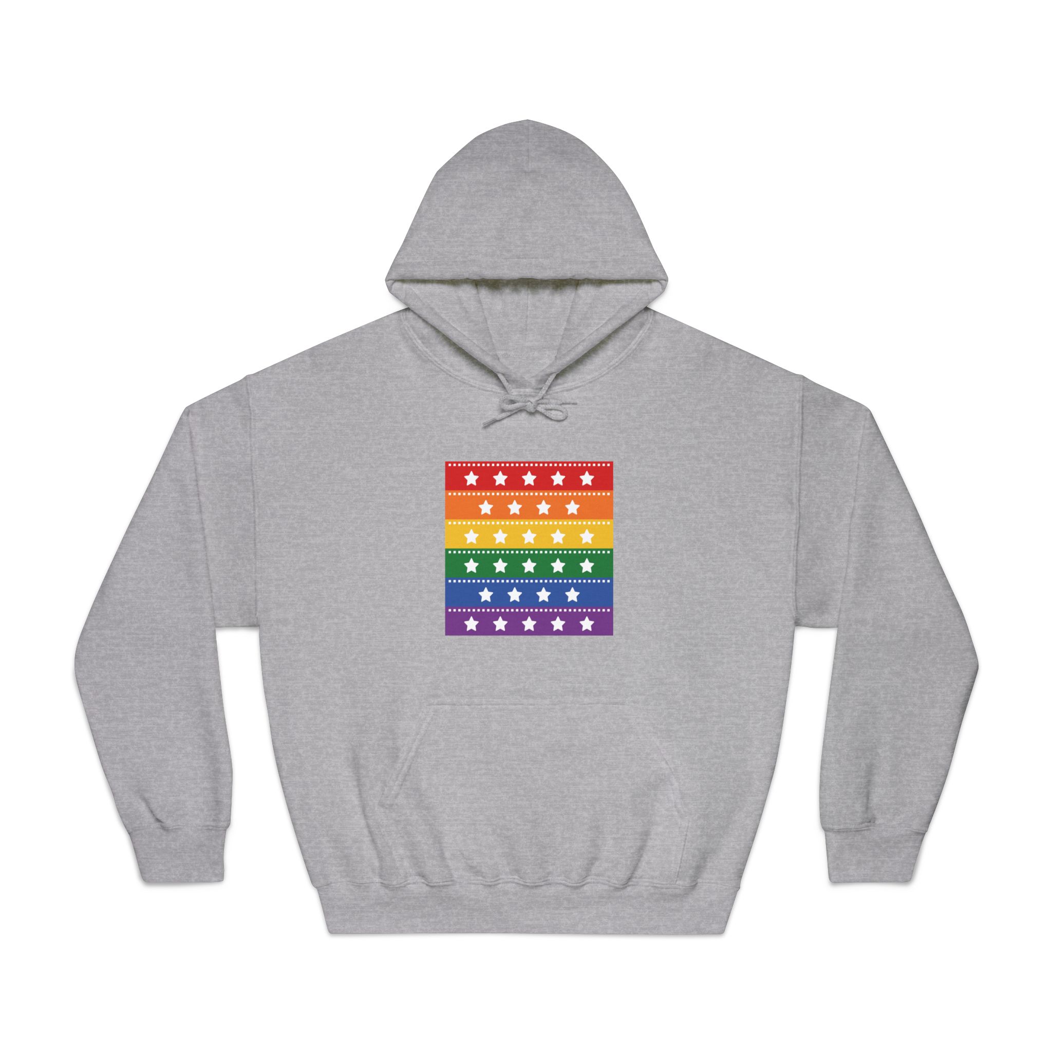 Lgbt Pride Month June Lesbian Gay Bisexual Transgender Lgbtq Flag Rainbow Vector(4) Unisex Dryblend Hooded Sweatshirt - Image 13