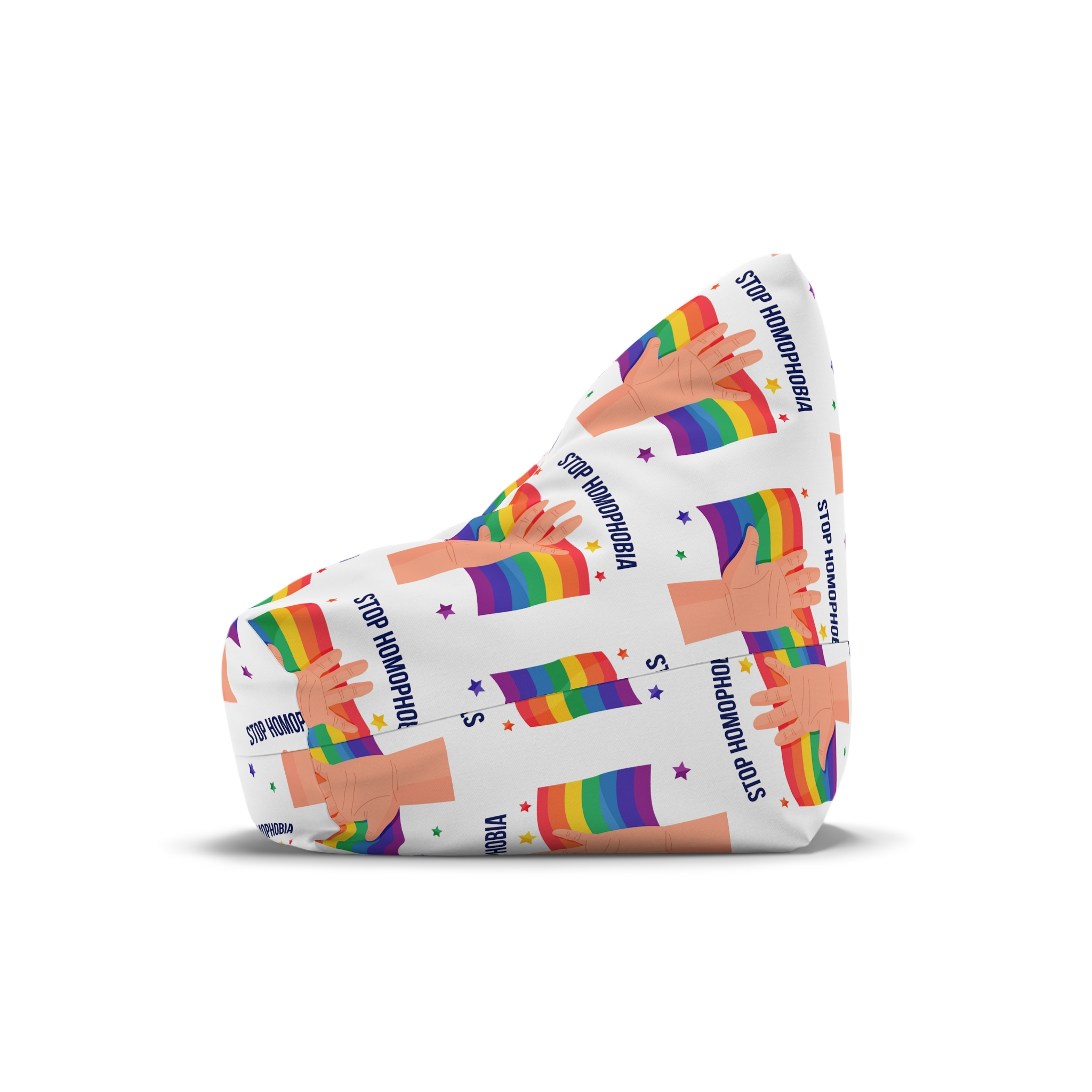 Stop Homophobia Bean Bag Chair Cover - Image 4