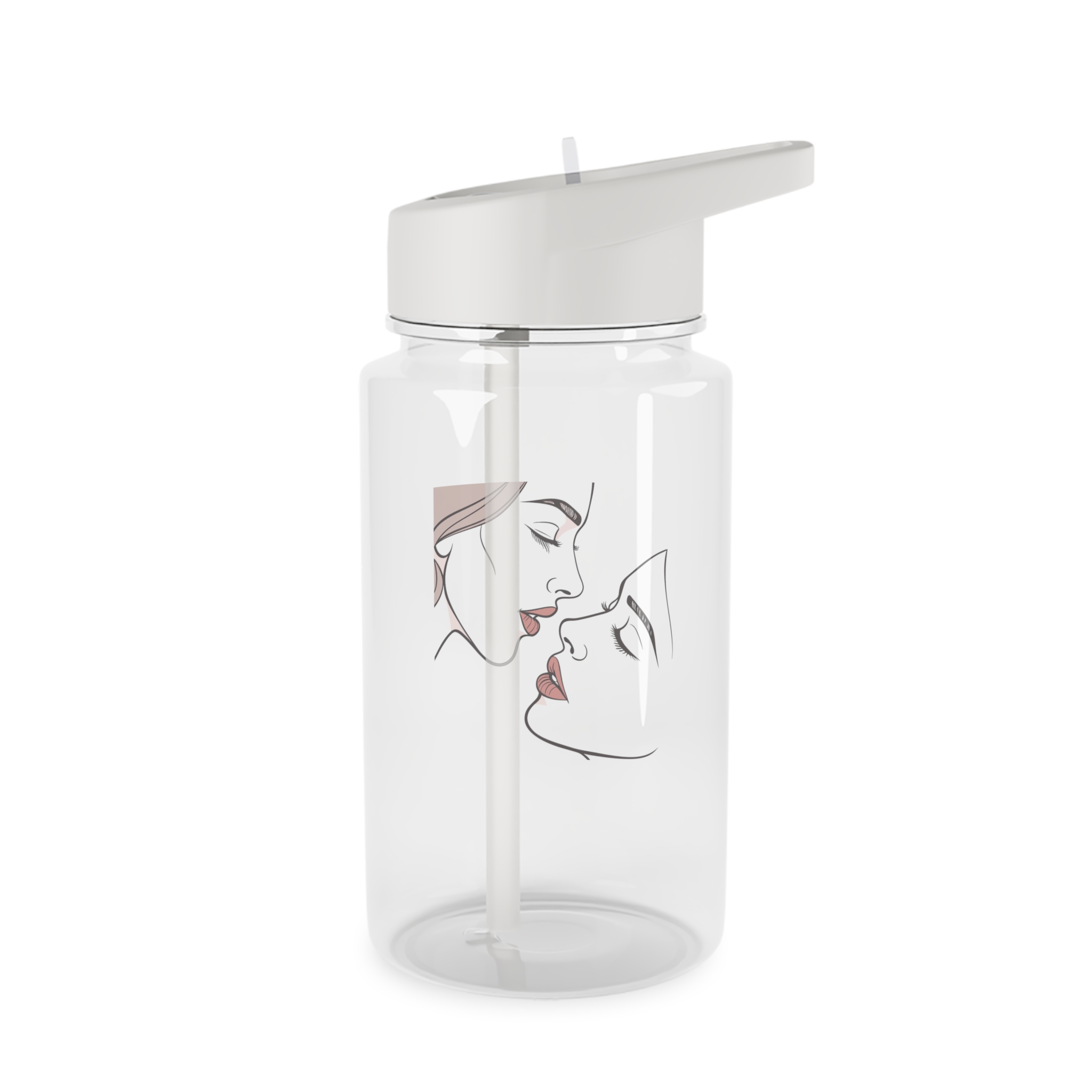 Perfect Lip Set Open Close Smooches (1) Tritan Water Bottle - Image 2
