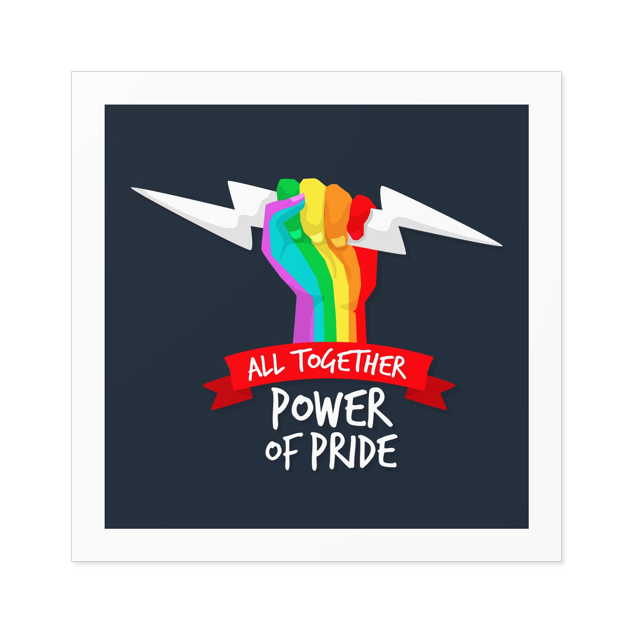 Pride Day Event Theme Laminate Stickers Square - Image 49