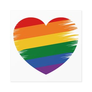 Lgbt Pride Month June Lesbian Gay Bisexual Transgender Lgbtq Flag Rainbow Vector(1) (1) Laminate Stickers Square