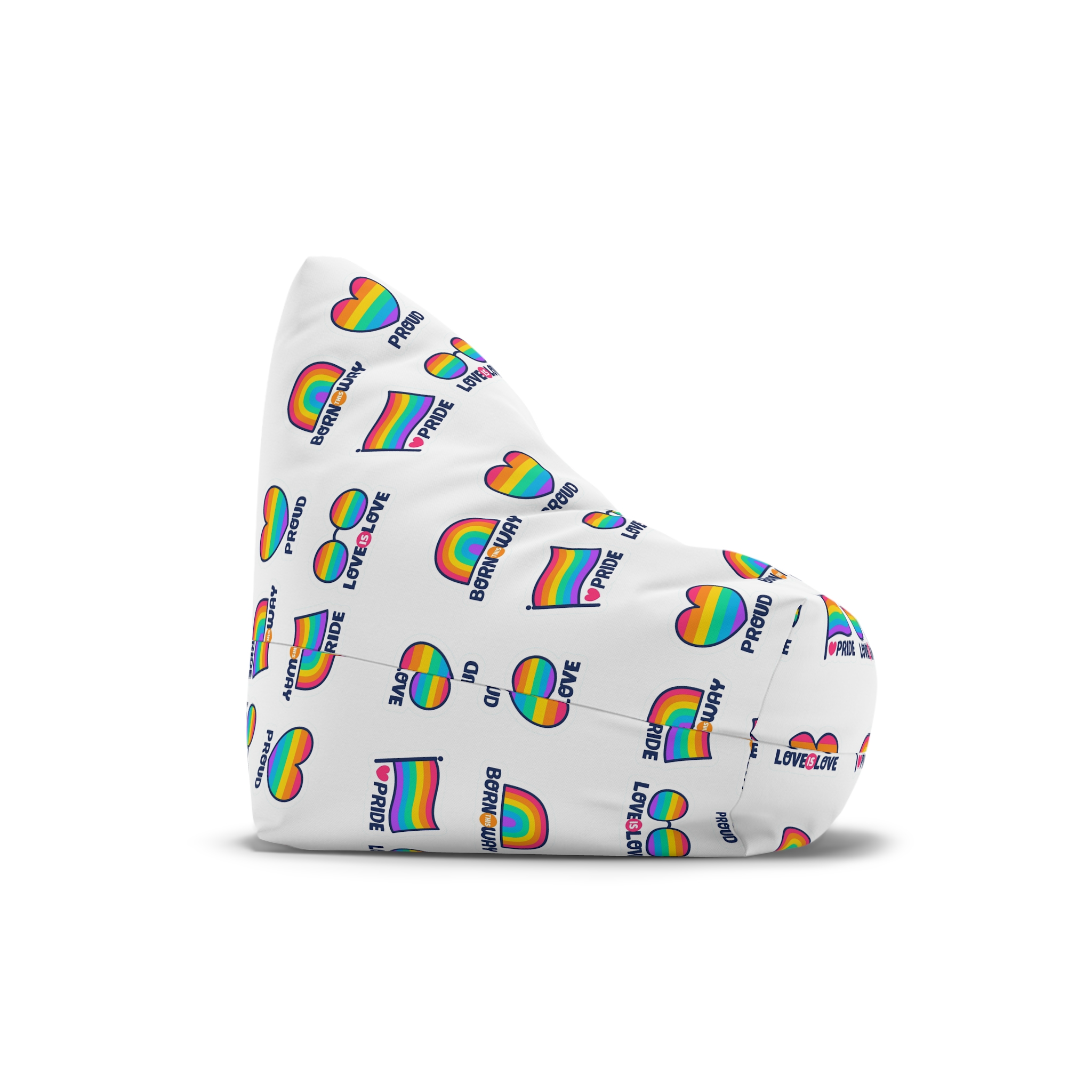 Pride Day Lables Collection Bean Bag Chair Cover - Image 3