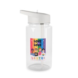 Lgbtq Pride Month Poster Vector With Diverse Characters Rainbow Celebrate Love Inclusivity Tritan Water Bottle