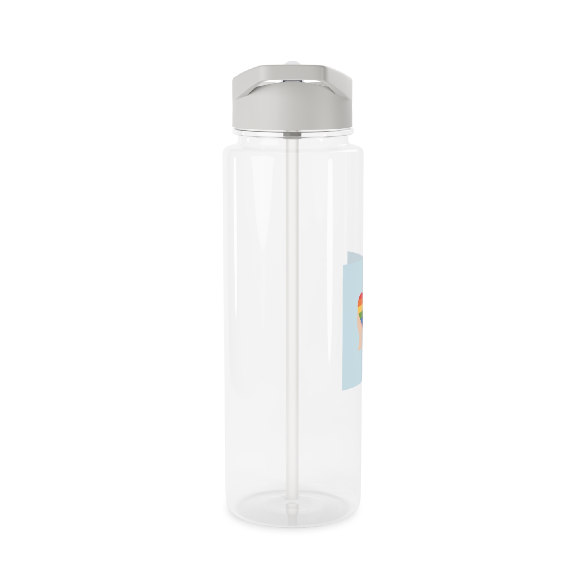 Pride Lgbt Card Support Love Poster That Says Rainbow Heart It Tritan Water Bottle - Image 8