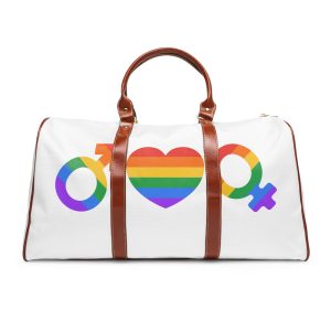 Lgbt Pride Month June Lesbian Gay Bisexual Transgender Lgbtq Flag Rainbow Vector(2) Waterproof Travel Bag