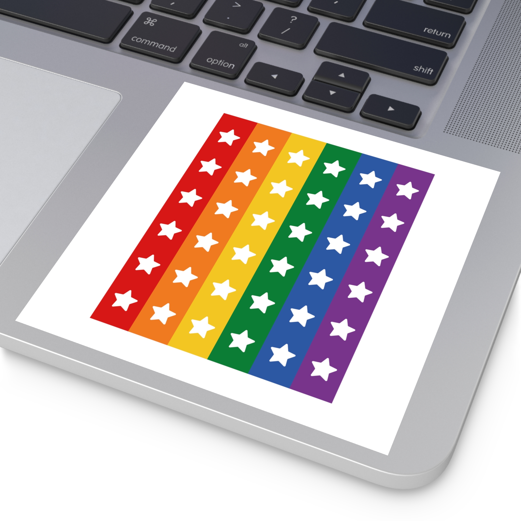 Lgbt Pride Month June Lesbian Gay Bisexual Transgender Lgbtq Flag Rainbow Vector(3) (1) Laminate Stickers Square - Image 43