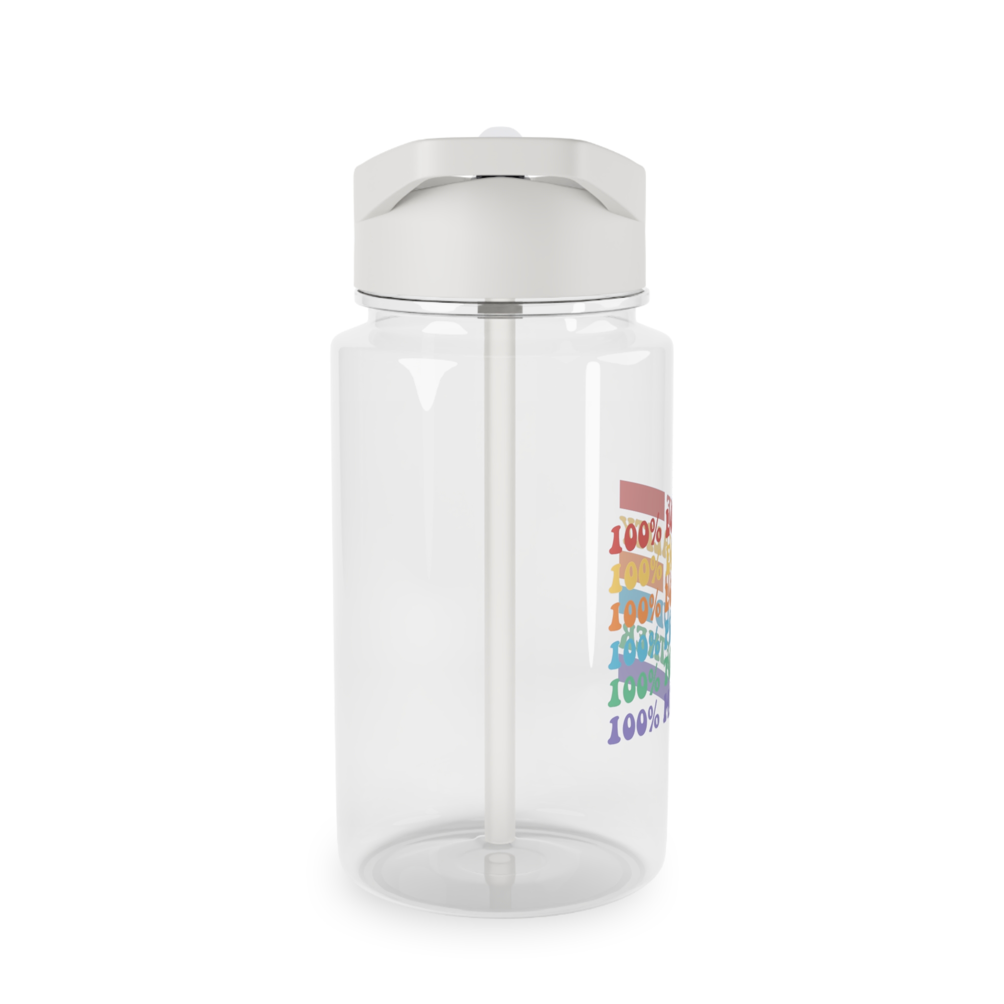 Pride Lgbt Gay Typography T Shirt Design Tritan Water Bottle - Image 4