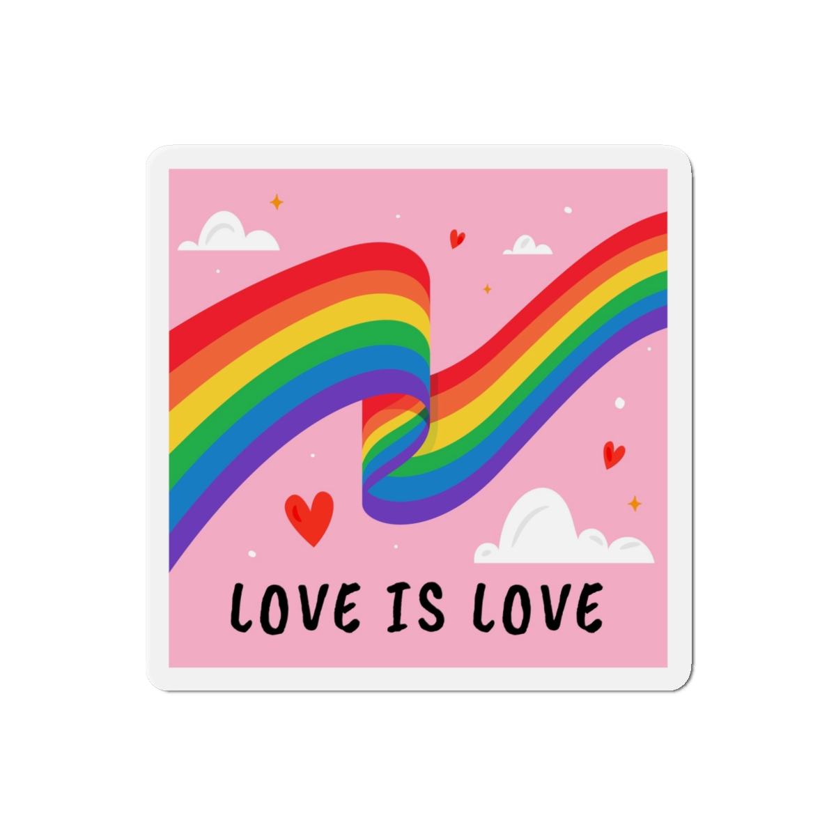 Colorful Flag Pride Day Die Cut Magnets - Image 13