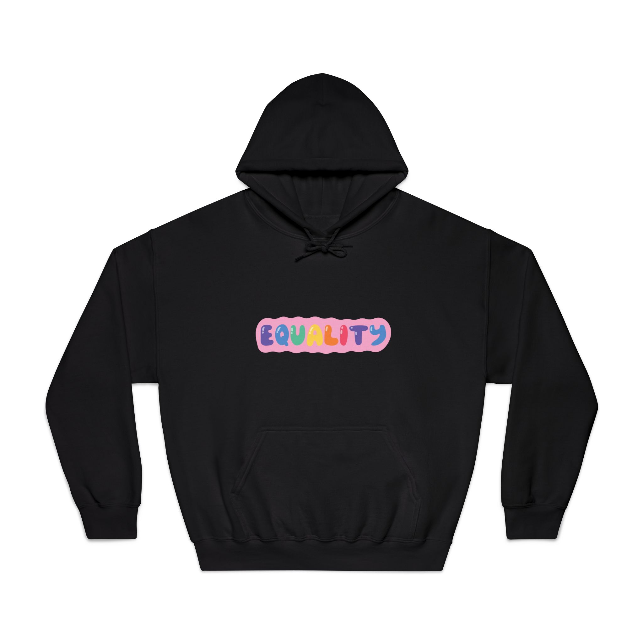 Lgbt Sticker Pack White Background Lgbtq Set Symbol Lgbt Pride Community Rainbow Elements Vector Hand Draw Illustration Hand Drawn Lettering(1) Unisex Dryblend Hooded Sweatshirt - Image 9