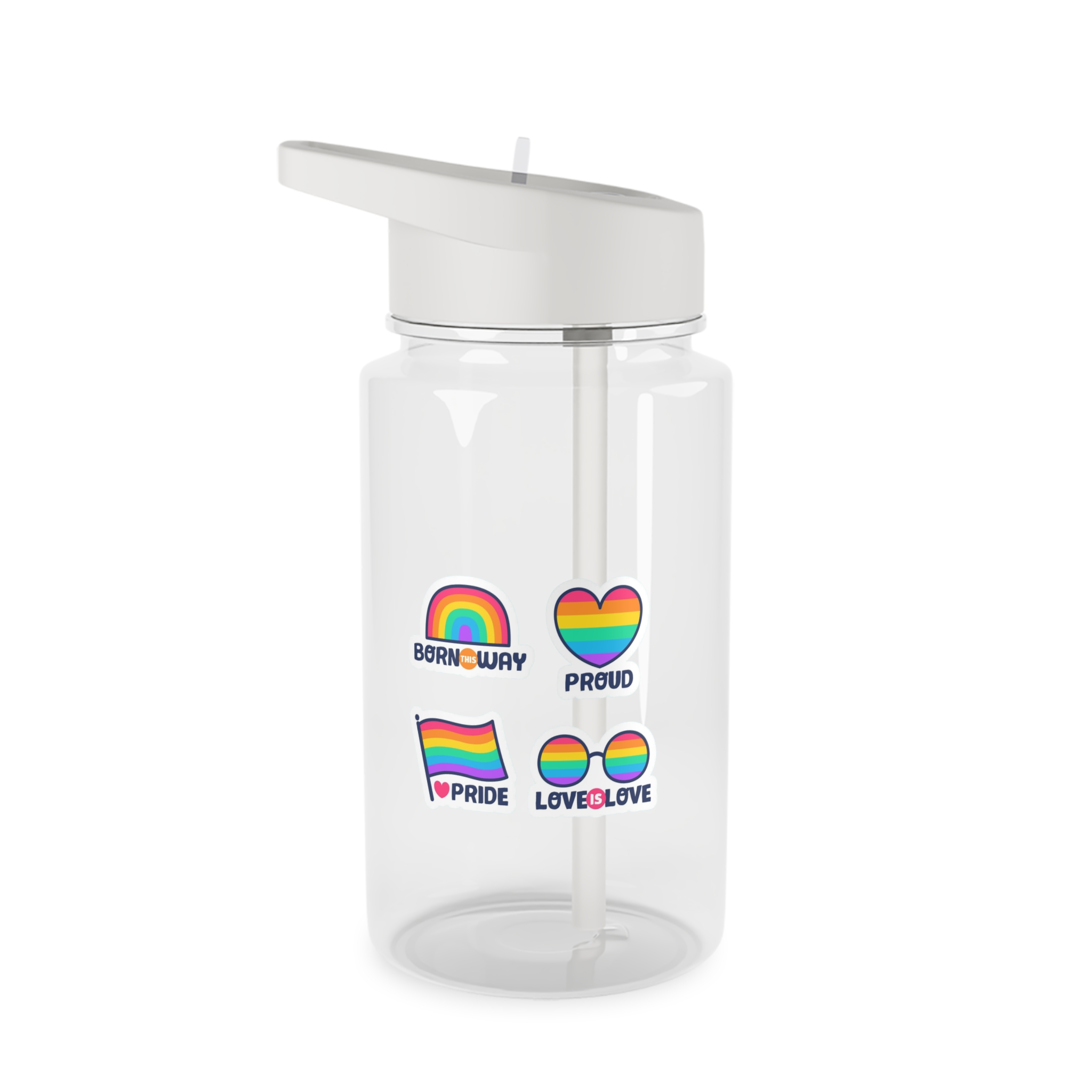 Pride Day Lables Collection Tritan Water Bottle