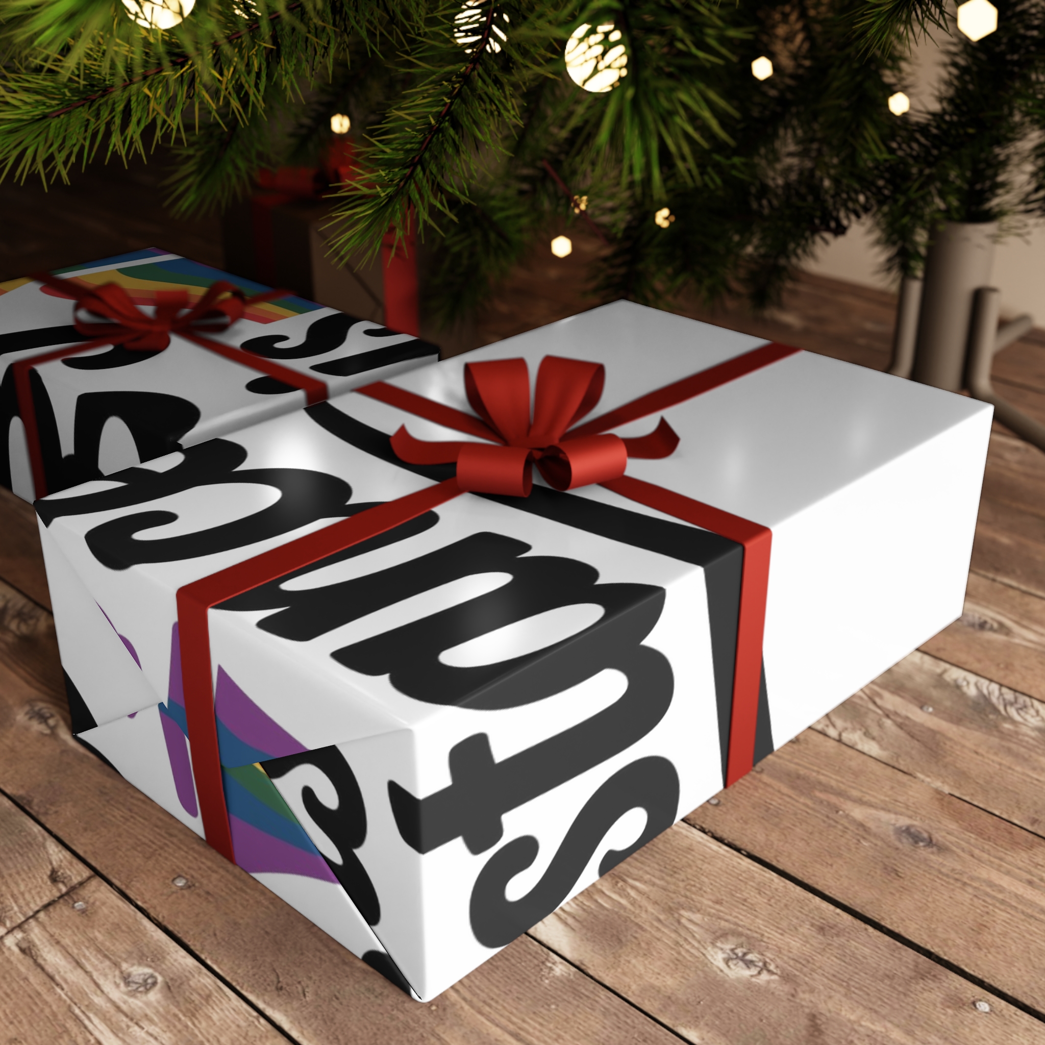 Queer Joy Is Resistance T Shirt Design Isolated White Background Gift Wrapping Paper Sheets 1pc - Image 6