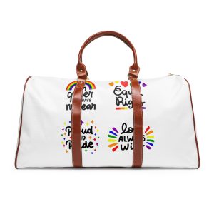 Hand Drawn Pride Day Badge Collection Waterproof Travel Bag