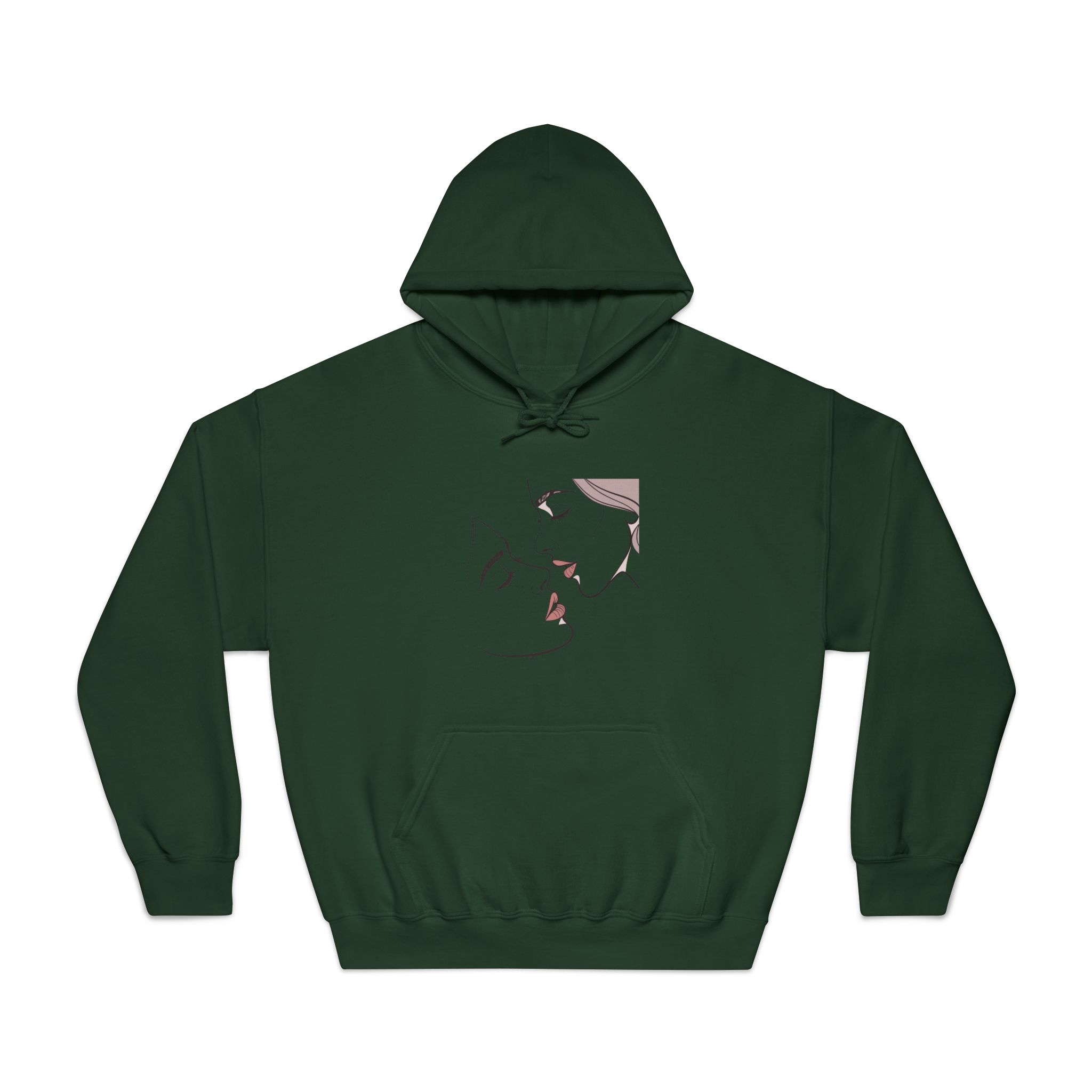 Perfect Lip Set Open Close Smooches (1) Unisex Dryblend Hooded Sweatshirt - Image 21