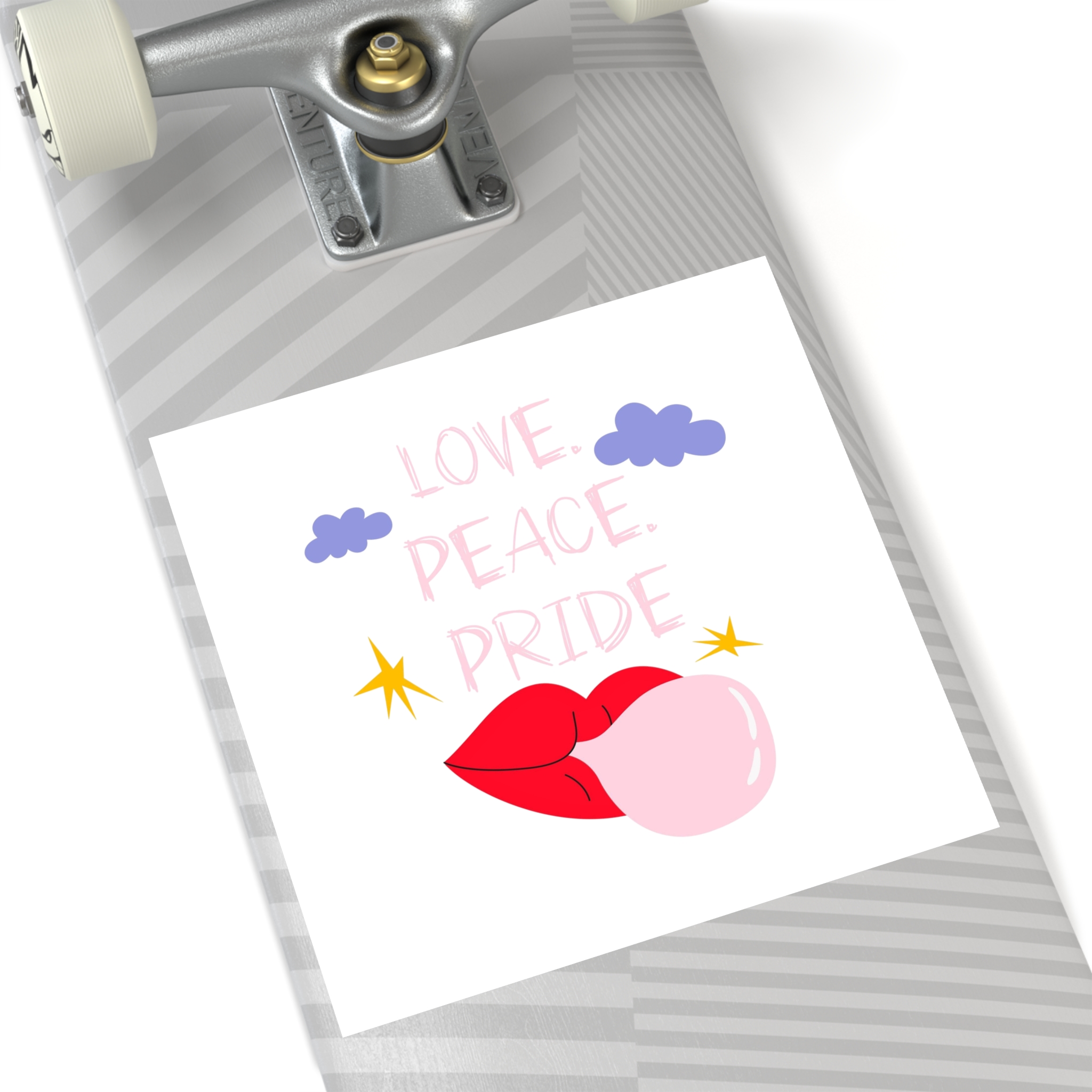 Pride Month Cartoon Funky Card Lgbt Festive Groovy Retro Poster Tolerance Freedom Laminate Stickers Square - Image 60