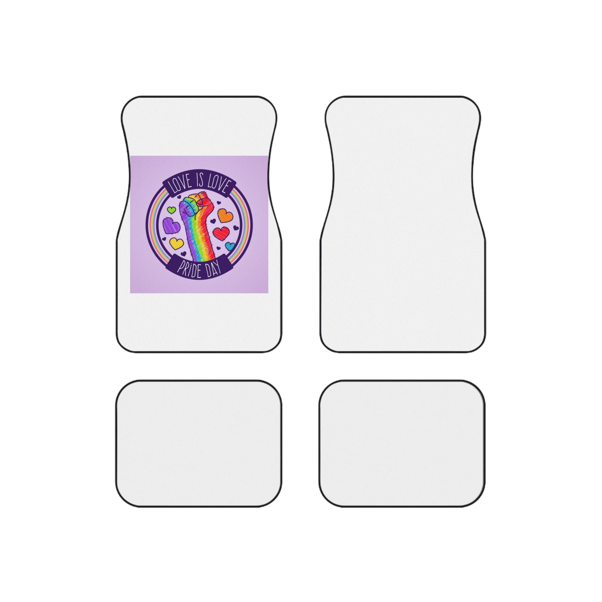 Pride Day Event Concept Car Mats Set Of 4