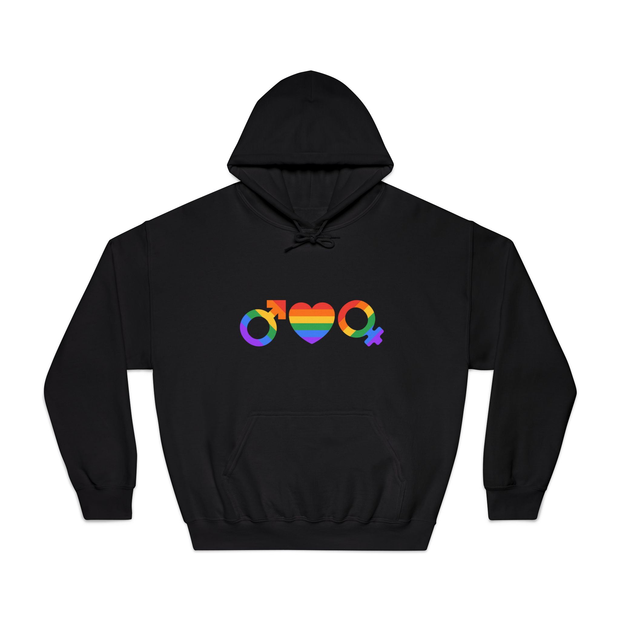 Lgbt Pride Month June Lesbian Gay Bisexual Transgender Lgbtq Flag Rainbow Vector(2) Unisex Dryblend Hooded Sweatshirt - Image 9
