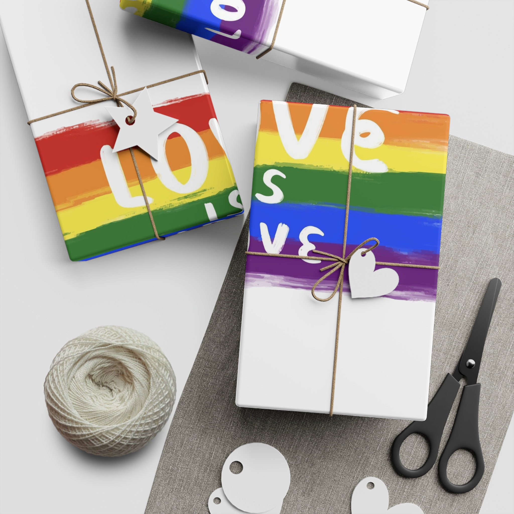Pride Day Celebration Gift Wrapping Paper Sheets 1pc - Image 2