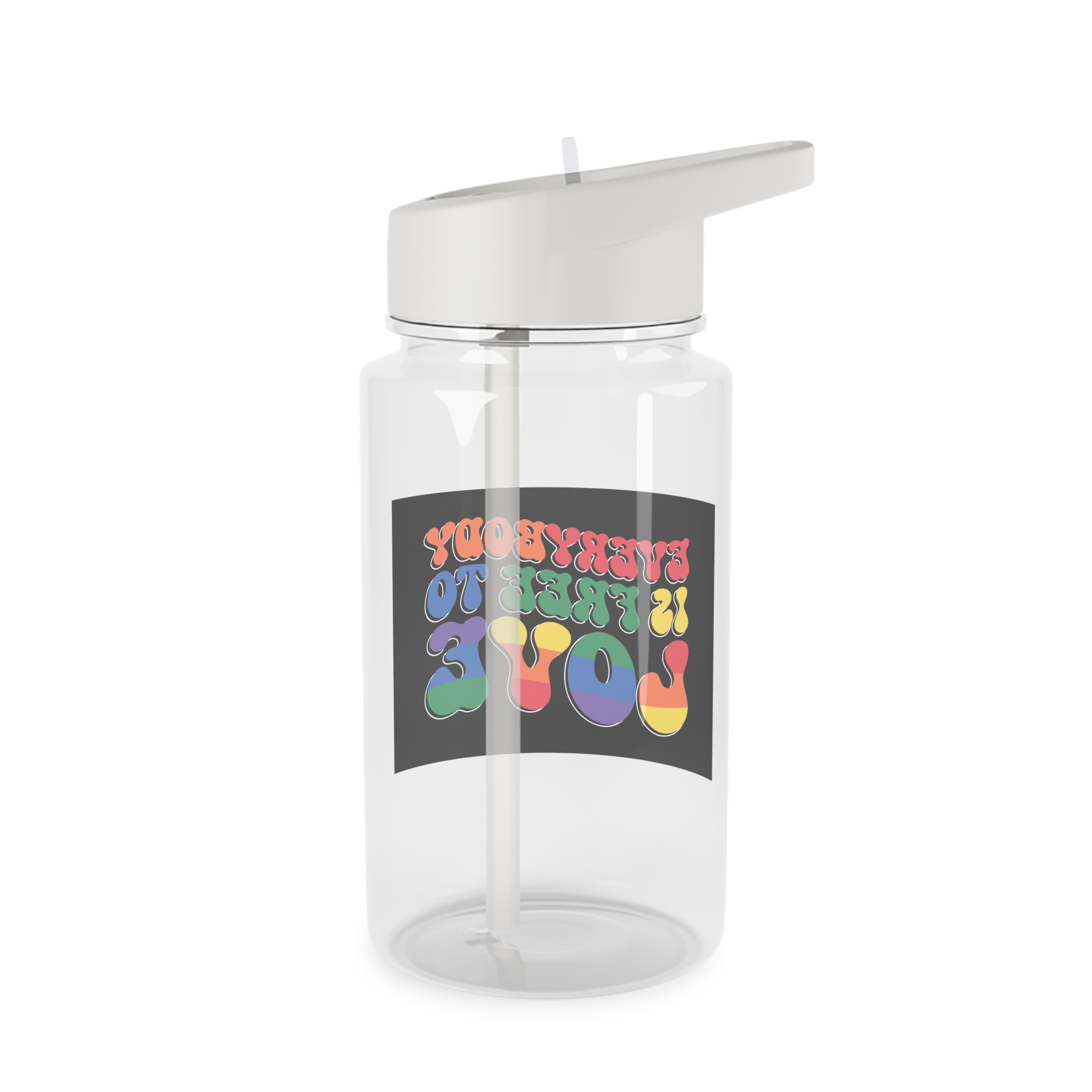 Pride Lgbt Gay Retro Tshirt Design Tritan Water Bottle - Image 2