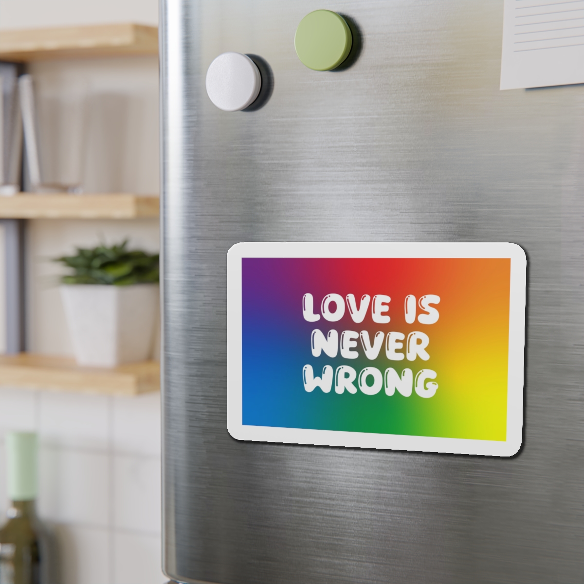 Horizontal Pride Month Vector Background Rainbow Colors Quote Typography Poster Banner Die Cut Magnets - Image 15