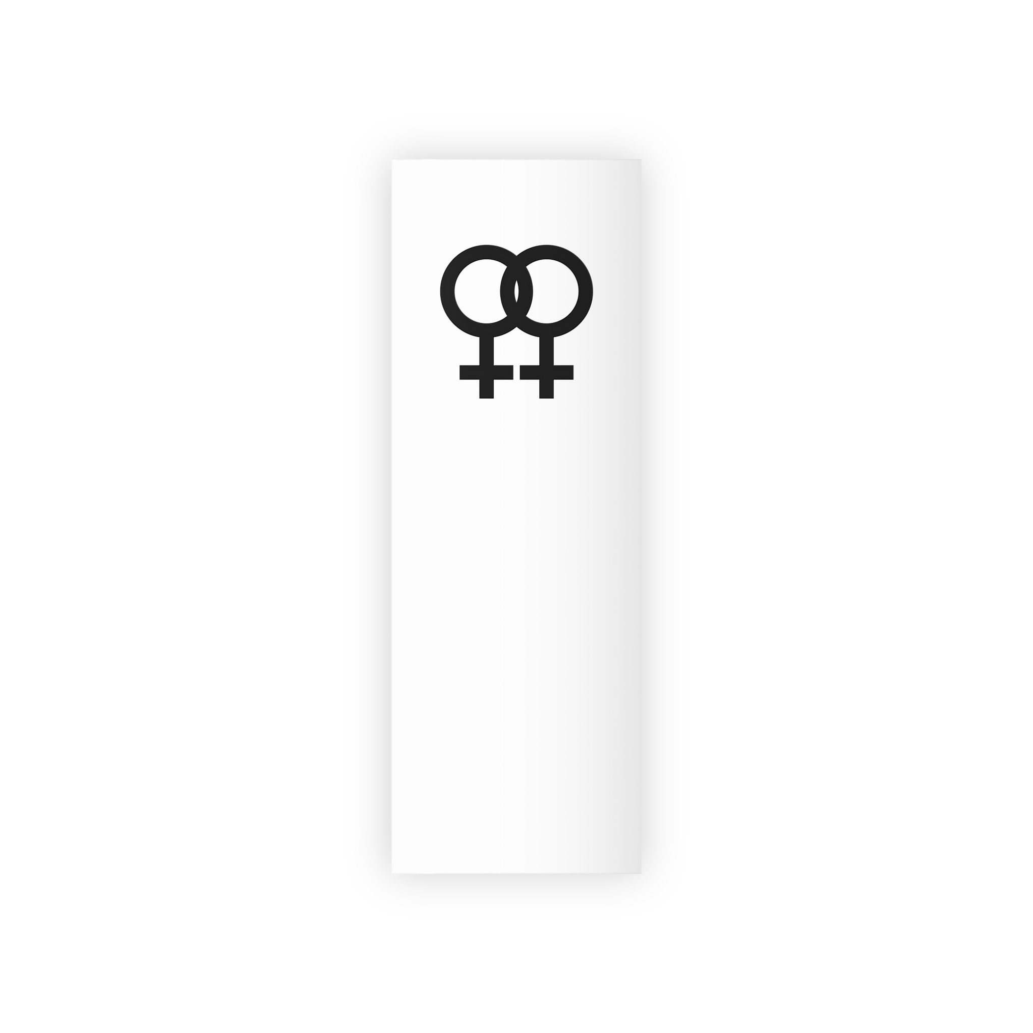 Female Gender Symbols Woman Sign Black Icons Design White Background Lgbt Pride Month Lesbian Gift Wrapping Paper Rolls 1pc - Image 5