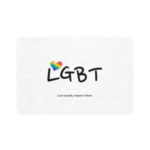Love Letter Pride Rainbow Lettering Text Writing Pattern Freedom Love Heart Homo Colors Flag Parade(3) Pet Food Mat 12x18