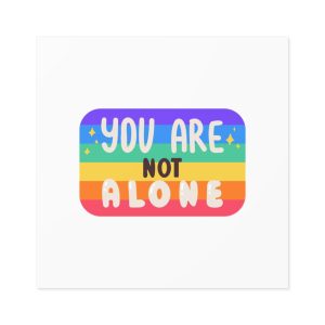Lgbt Sticker Pack White Background Lgbtq Set Symbol Lgbt Pride Community Rainbow Elements Vector Hand Draw Illustration Hand Drawn Lettering (2) Laminate Stickers Square