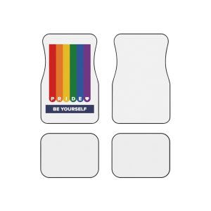 Lgbt Pride Month June Lesbian Gay Bisexual Transgender Lgbtq Flag Rainbow Vector Car Mats Set Of 4