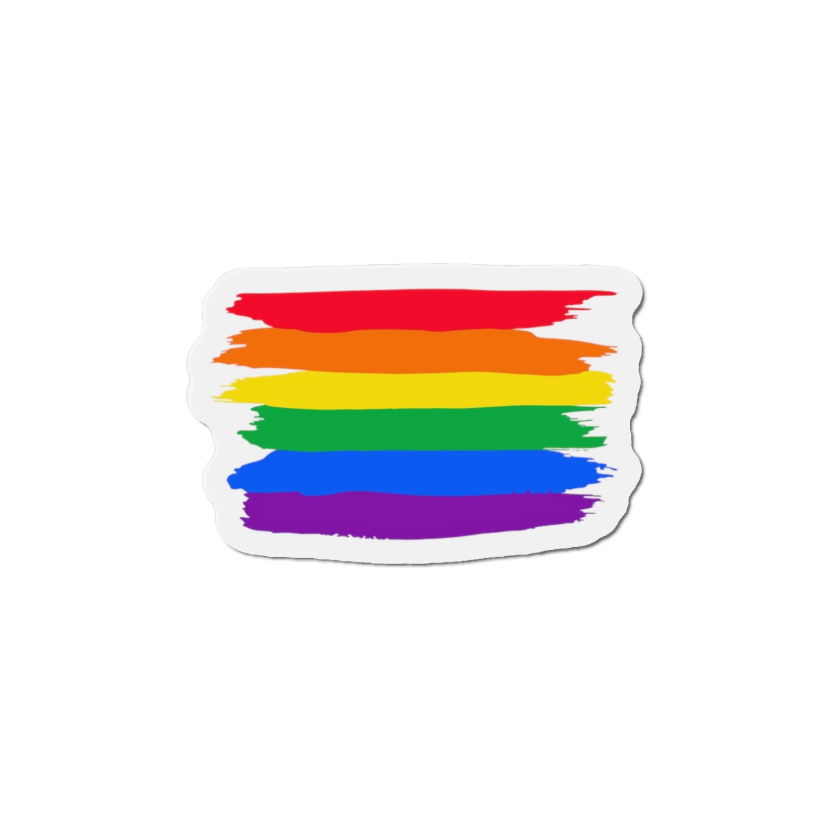 Watercolor Pride Day Flag Die Cut Magnets - Image 4