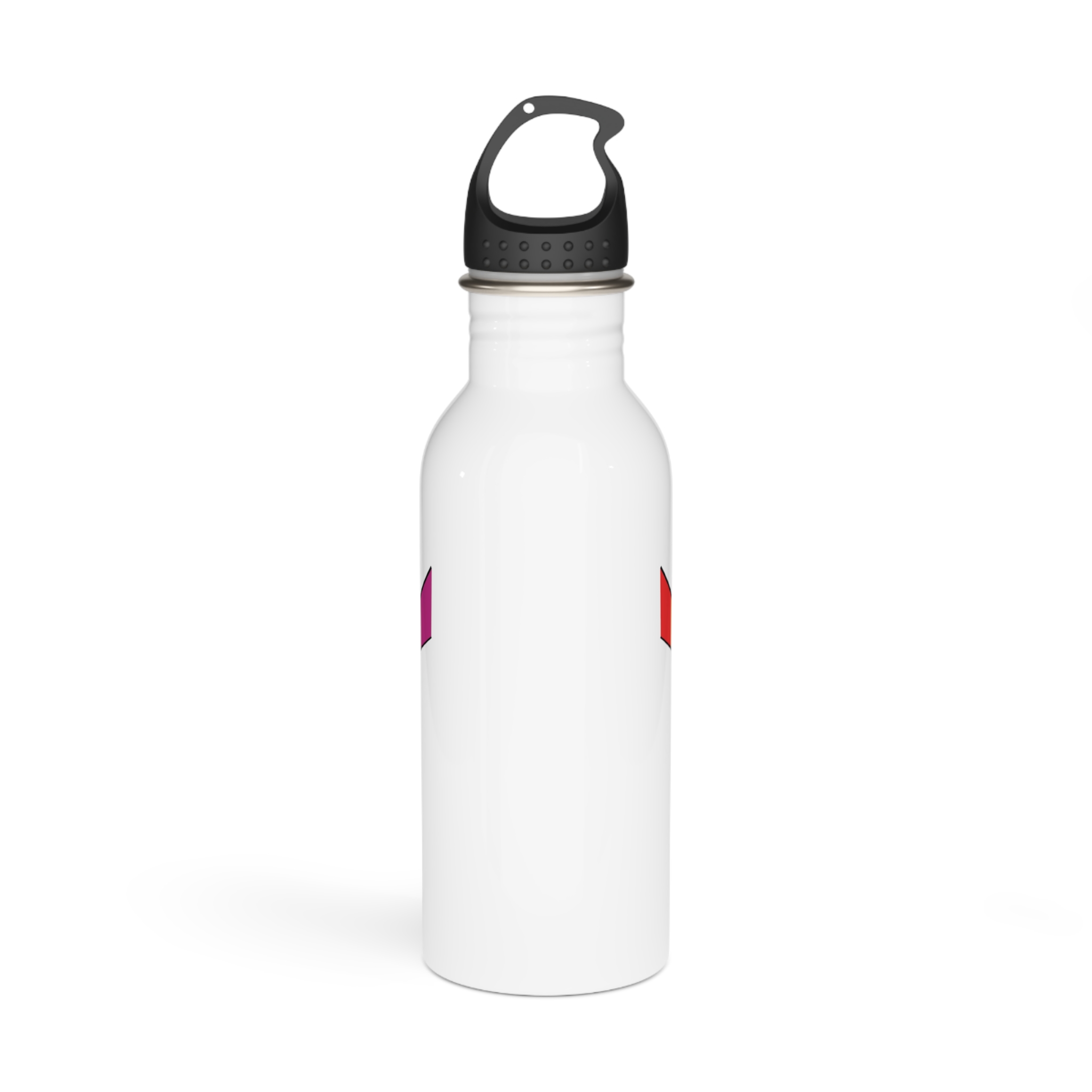 Lgbt Hands United Pride Month Rainbow Flag Vector Illustration Isolated White Background Stainless Steel Water Bottle - Image 3