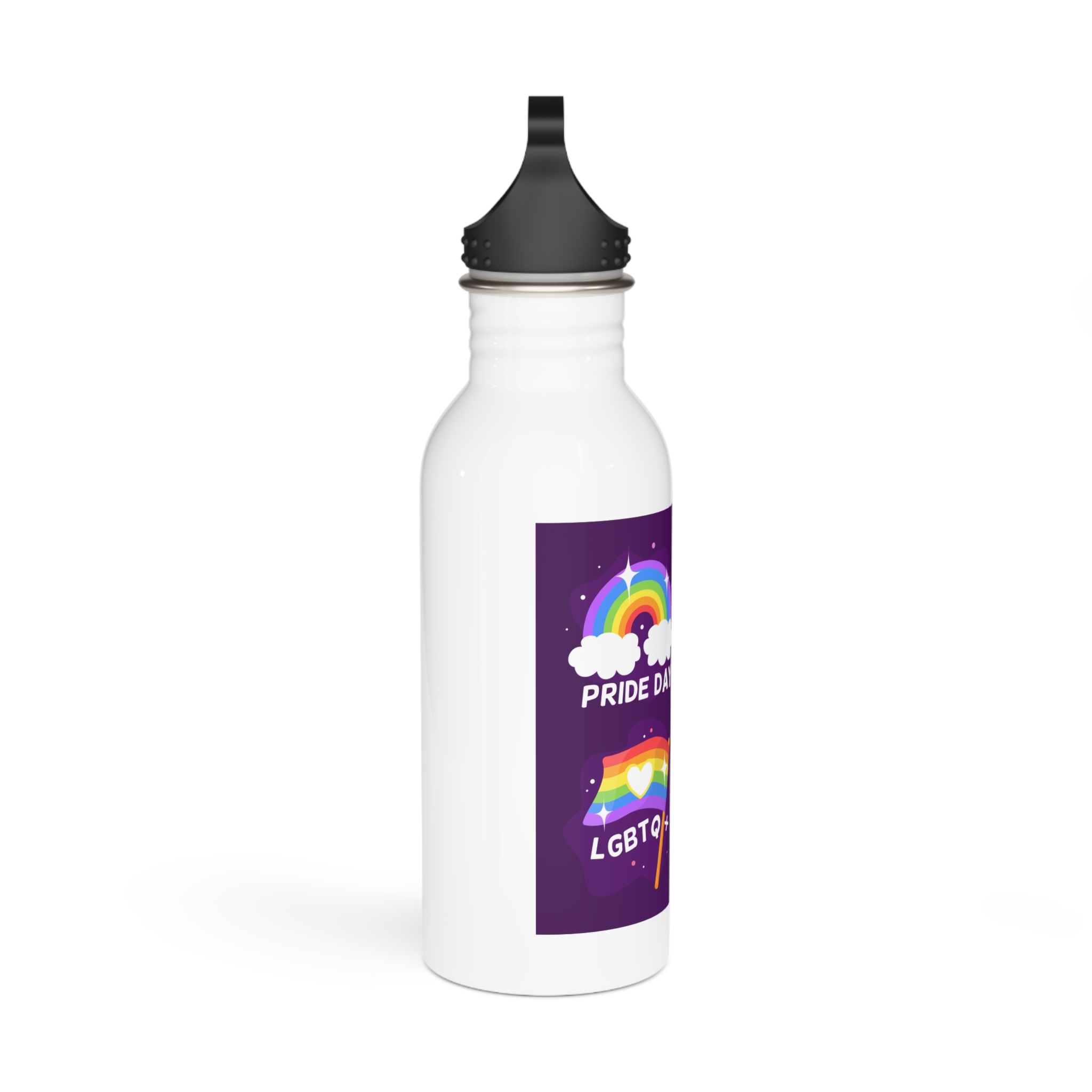 Pride Day Badges Collection Stainless Steel Water Bottle - Image 2