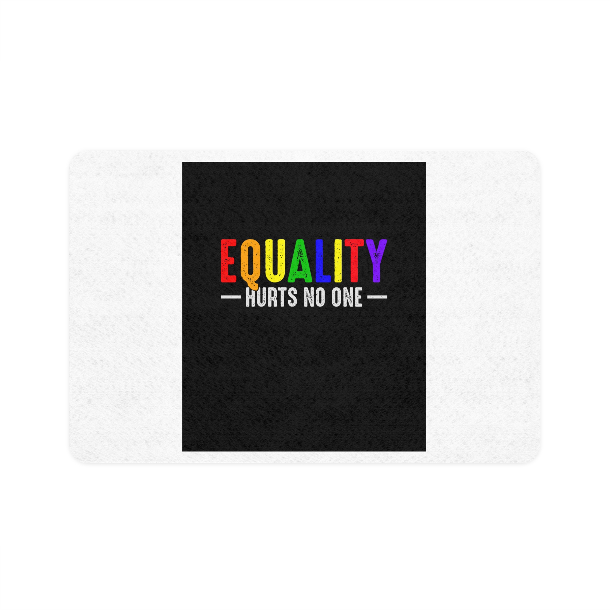 Feminism Tshirt Design Feminist Shirt Equality Hurts No One Pet Food Mat 12x18