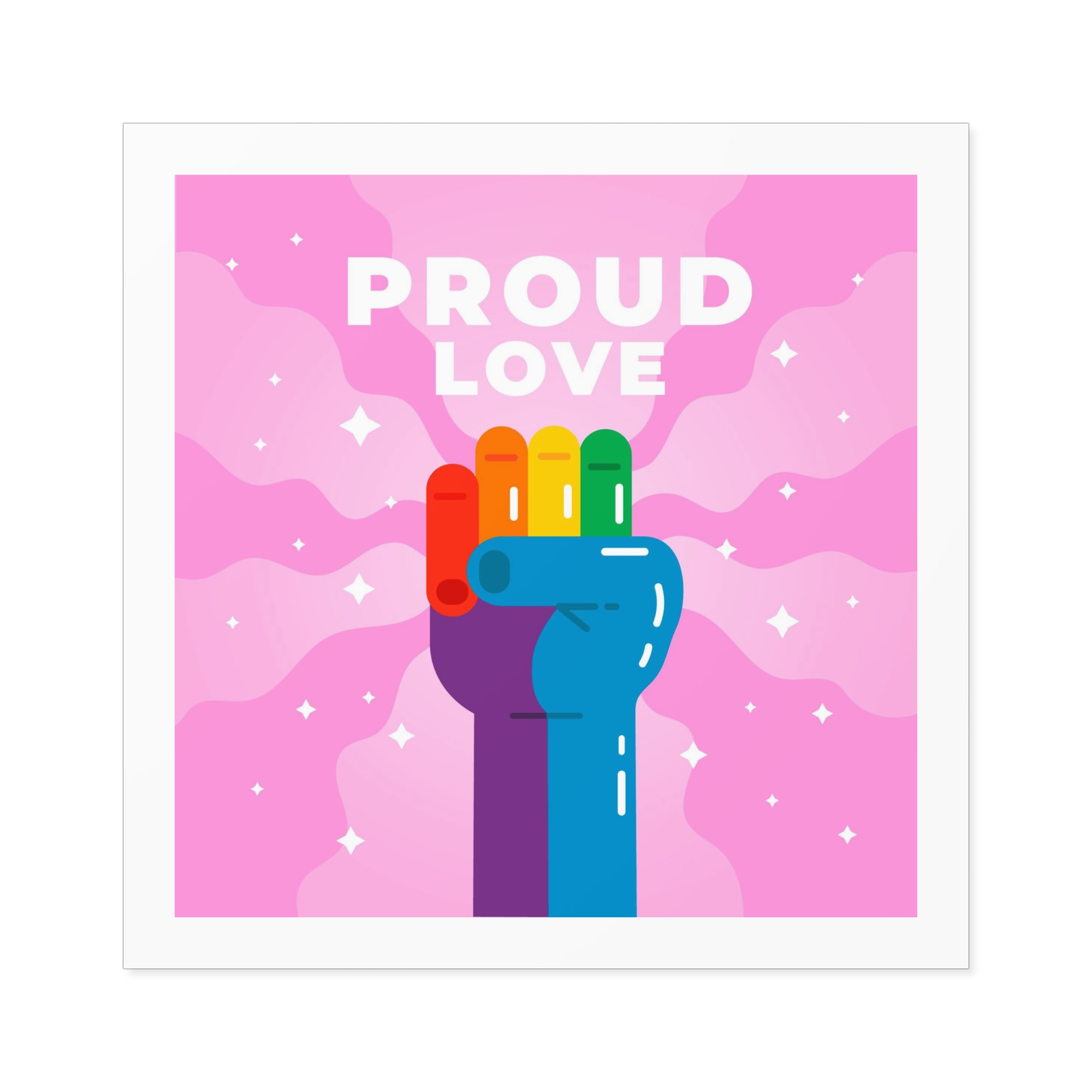Pride Day Concept(4) Laminate Stickers Square - Image 33