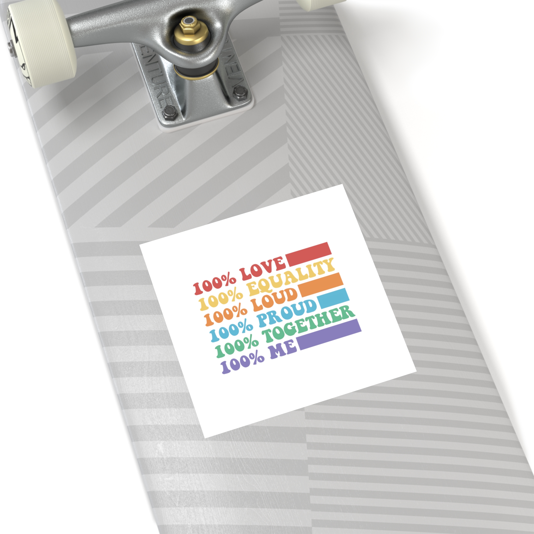 Pride Lgbt Gay Typography T Shirt Design Laminate Stickers Square - Image 44