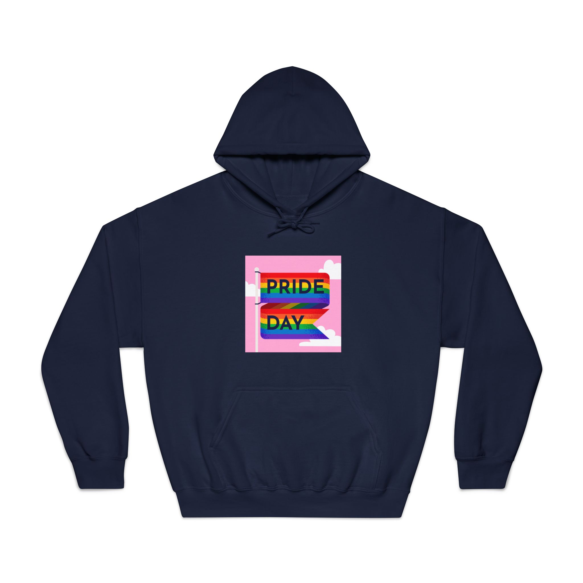 Pride Day Flag Illustration Unisex Dryblend Hooded Sweatshirt - Image 29