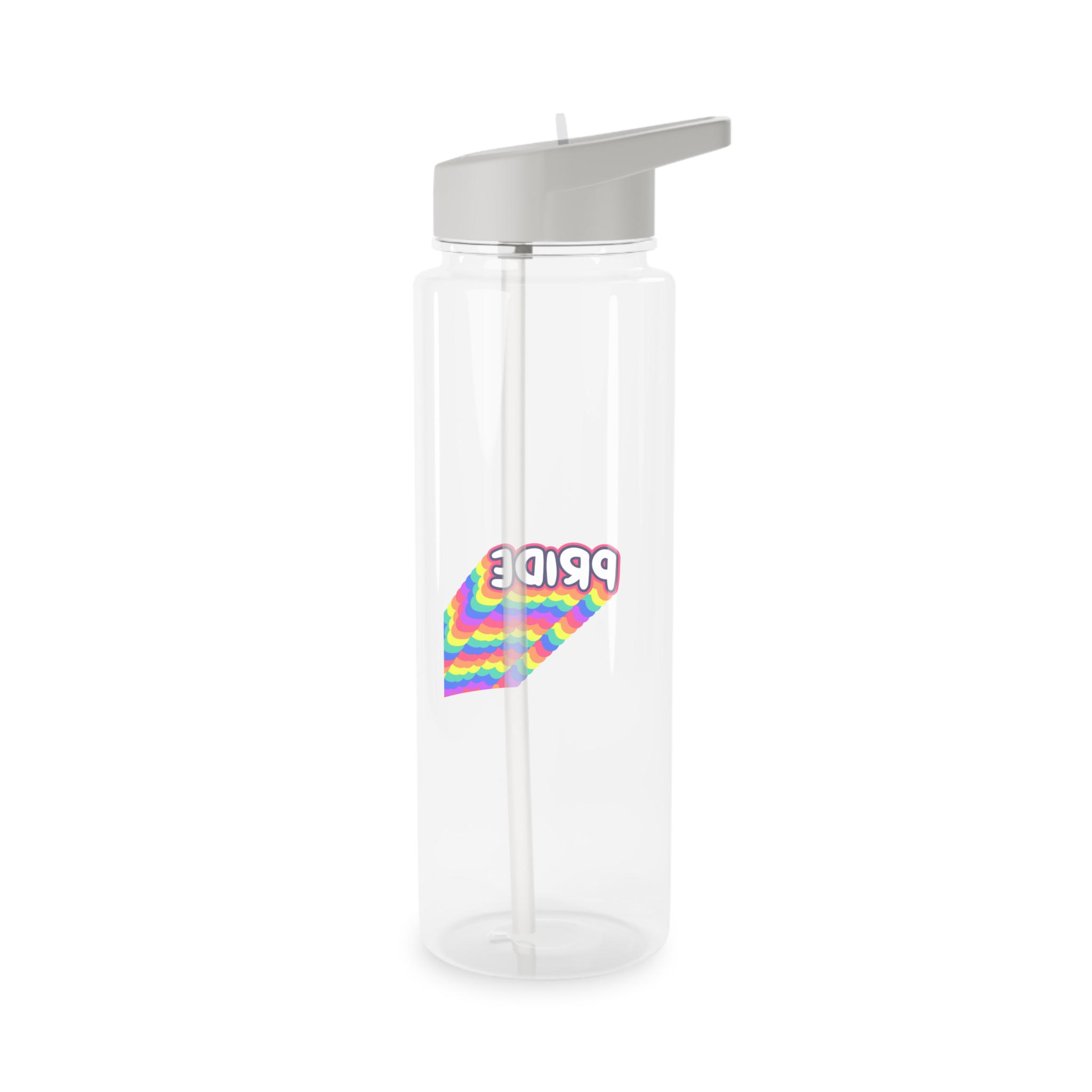 Pride Text Lettering Pride Month Celebration Poster Tritan Water Bottle - Image 6
